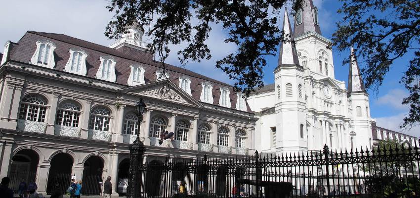 The Cabildo and The Presbytère in jackson square