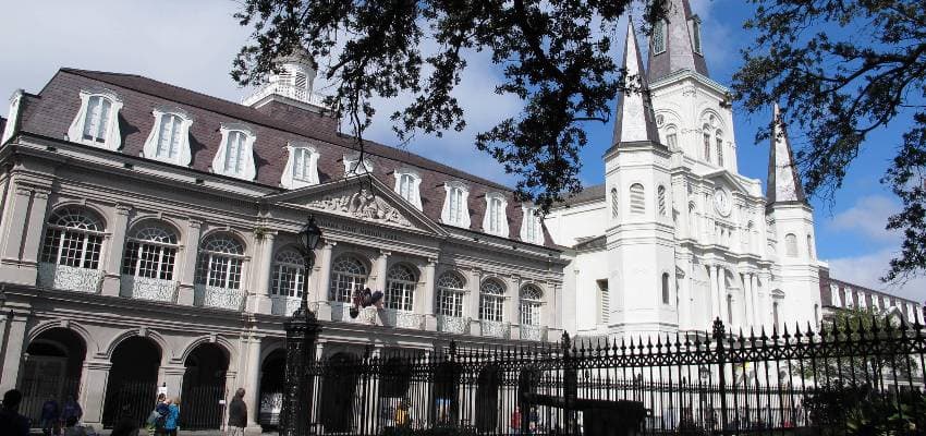 The cabildo and the presbytere in jackson square