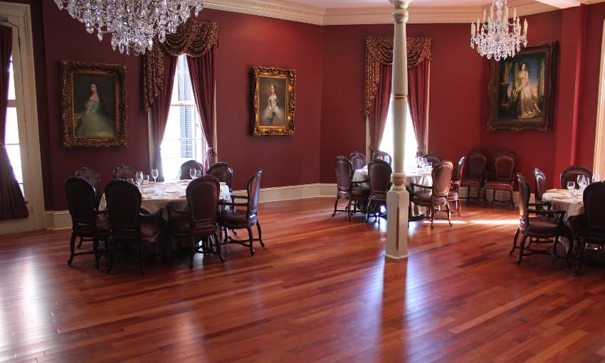 inside muriel's restaurant in new orleans