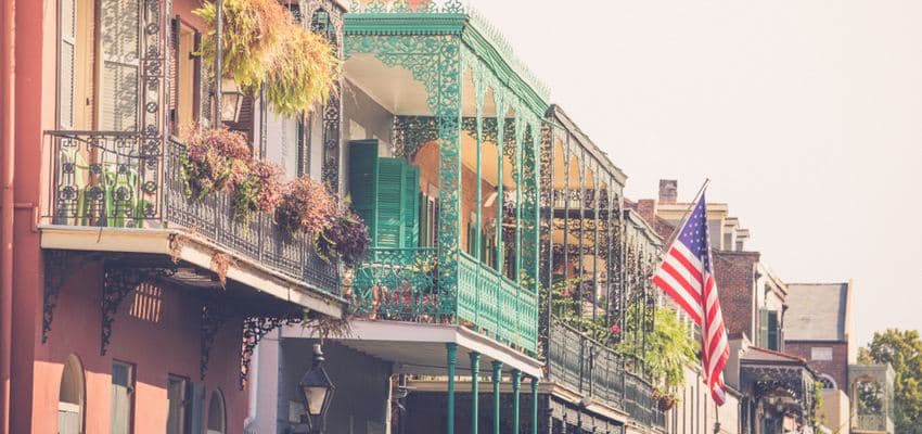 balconies int the french quarter new orleans