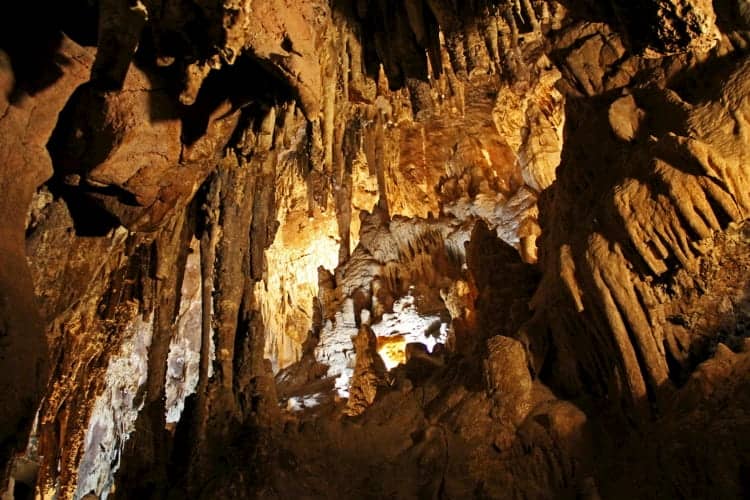 Inside the Kartchner Caverns in Phoenix