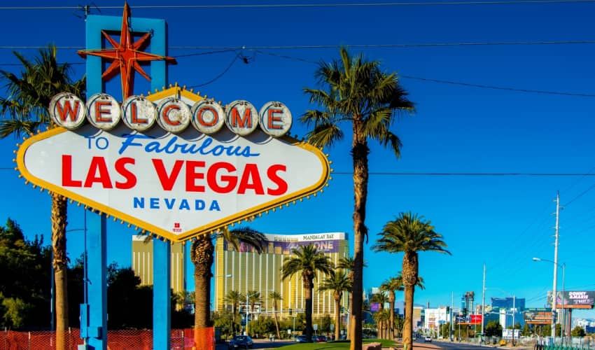 the "Welcome to Fabulous Las Vegas, Nevada" in Las Vegas