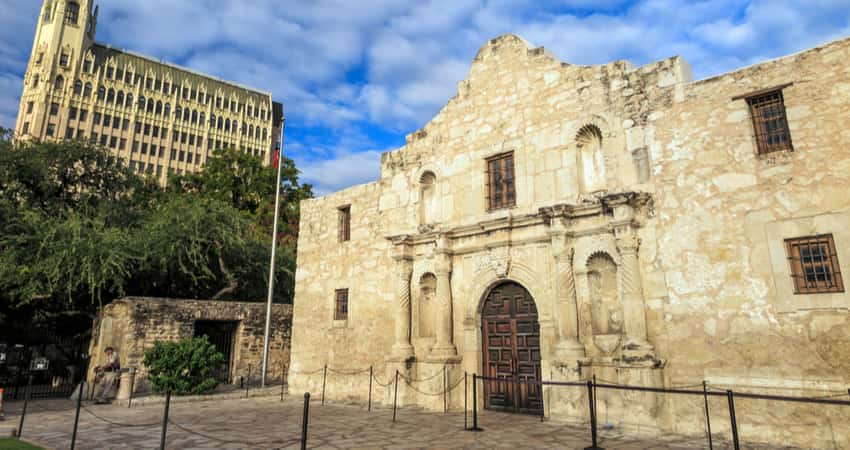 The Alamo and Medical Arts Building in the background