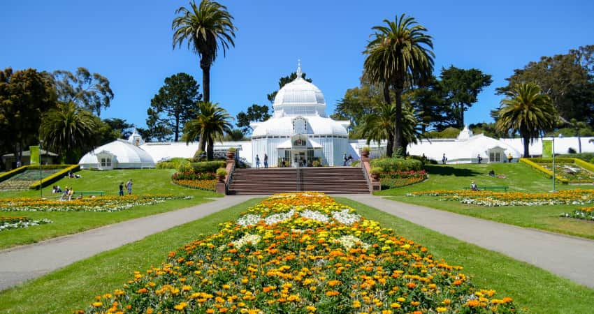 The Victorian greenhouse at the Conservatory in Golden Gate park