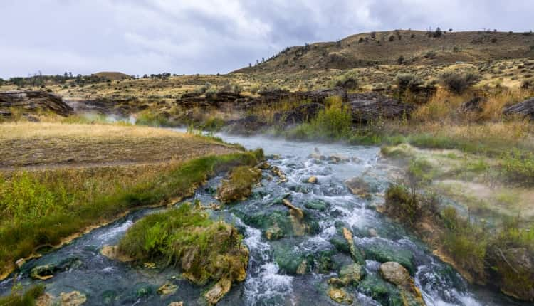 The Boiling River at Yellowstone National Park