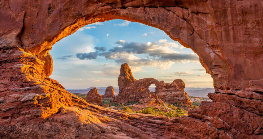 Turret arch at Arches National Park
