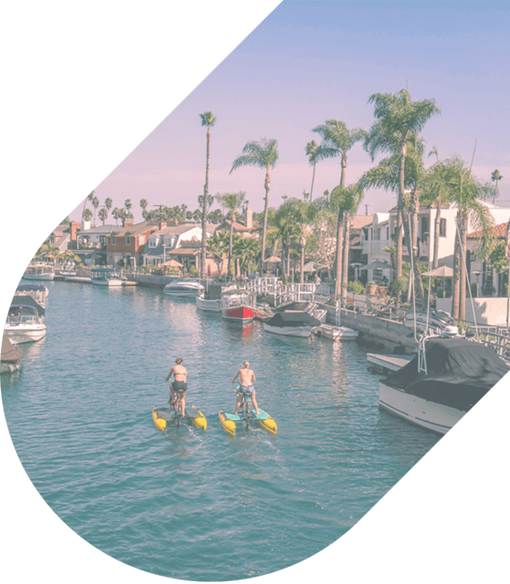 people paddle boarding in Long Beach