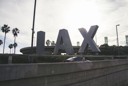 LAX airport sign