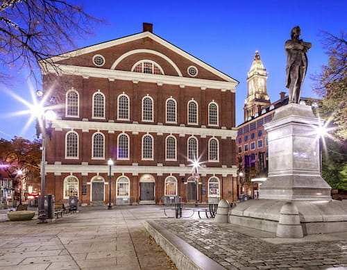 the exterior of faneuil hall