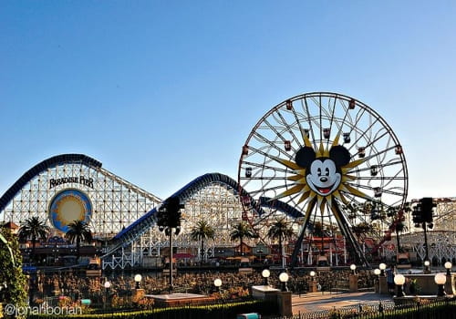 Disneyland Mickey's fun wheel at paradise pier