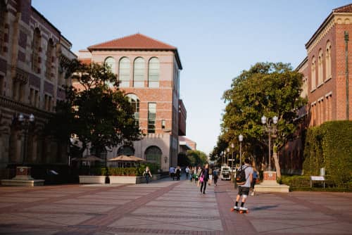 view of buildings at university of southern california