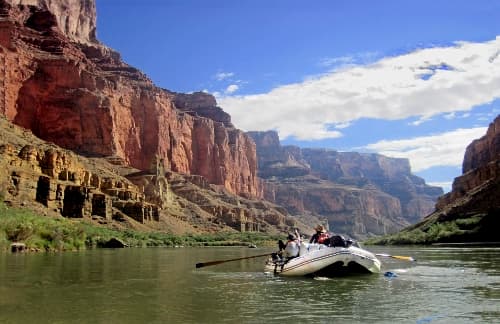 People rafting in Grand Canyon