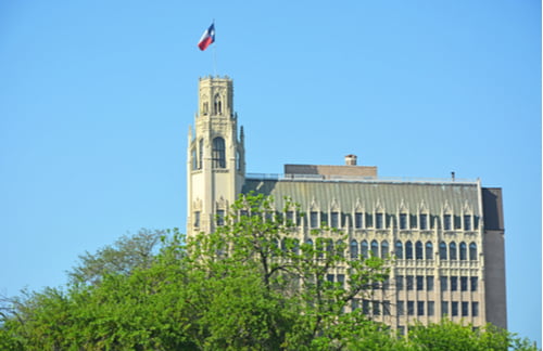 the Emily Morgan Hotel San Antonio in the distance 