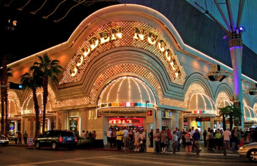 outside of the golden nugget las vegas