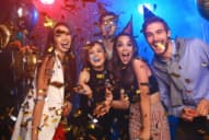 friends at a party or celebration