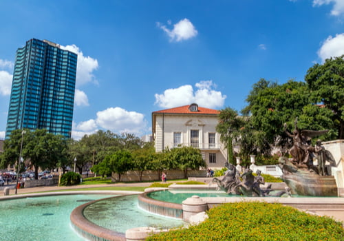 Littlefield Fountain on University of Texas Austin campus
